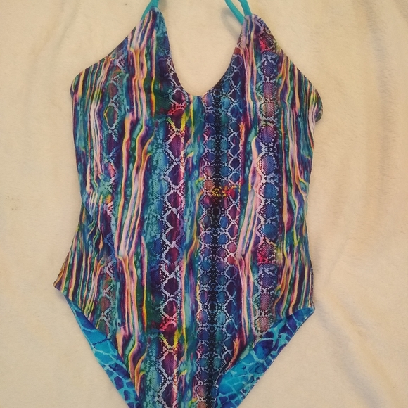 Savage swim reversible "STRIKER" one piece Swimsuit bikini bathing suit sz SMALL - Picture 2 of 12